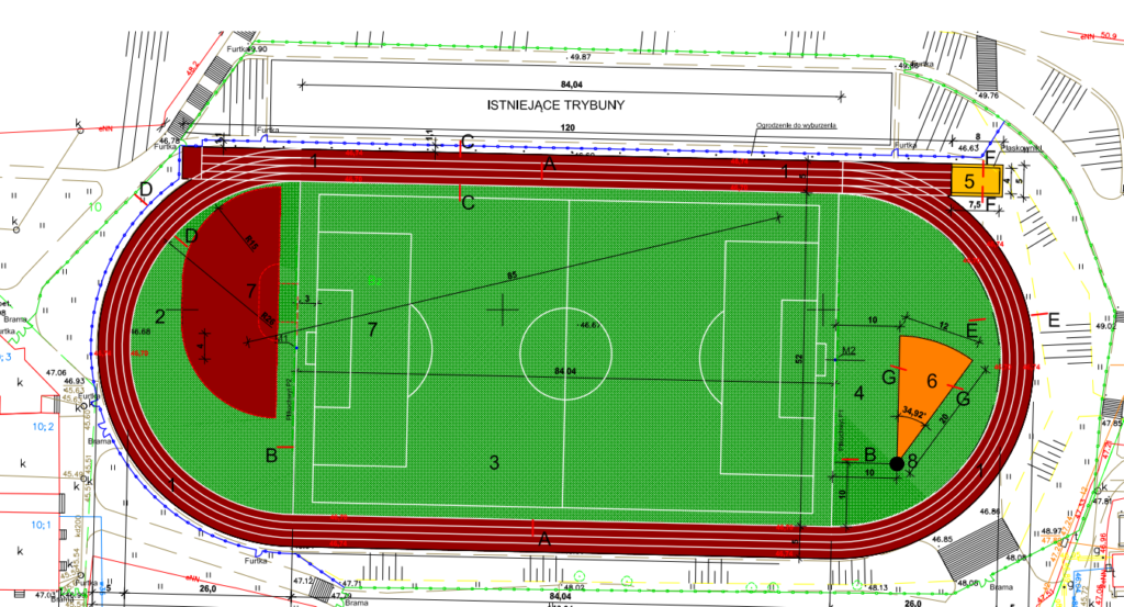 Размер футбольного стадиона